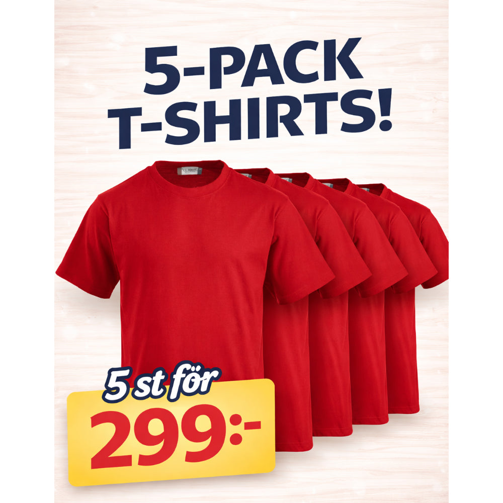 Clique T-shirts 5-pack
