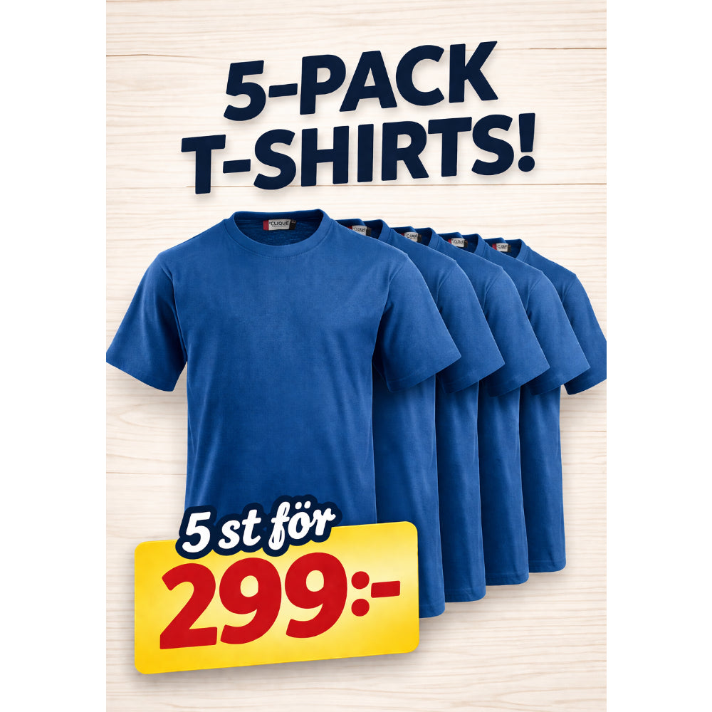 Clique T-shirts 5-pack