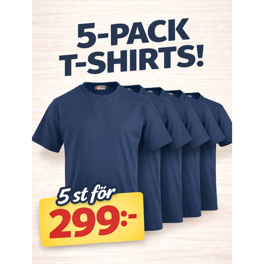 Clique T-shirts 5-pack
