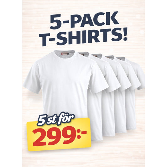 Clique T-shirts 5-pack
